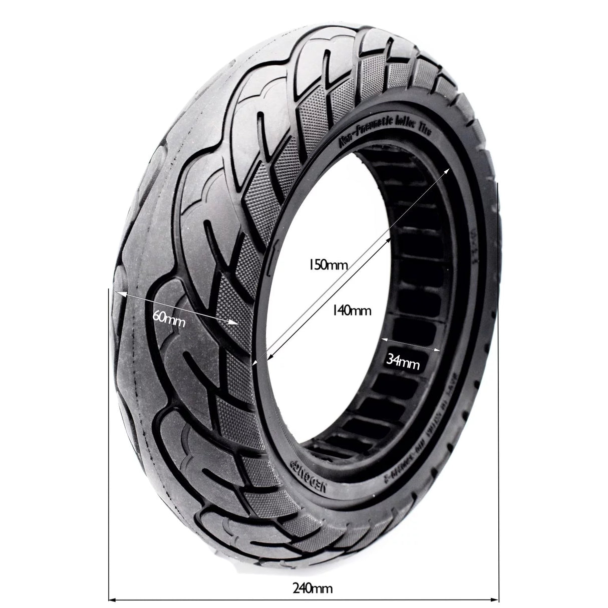 Solid wheel 10 × 2.5 6.5 (34mm)