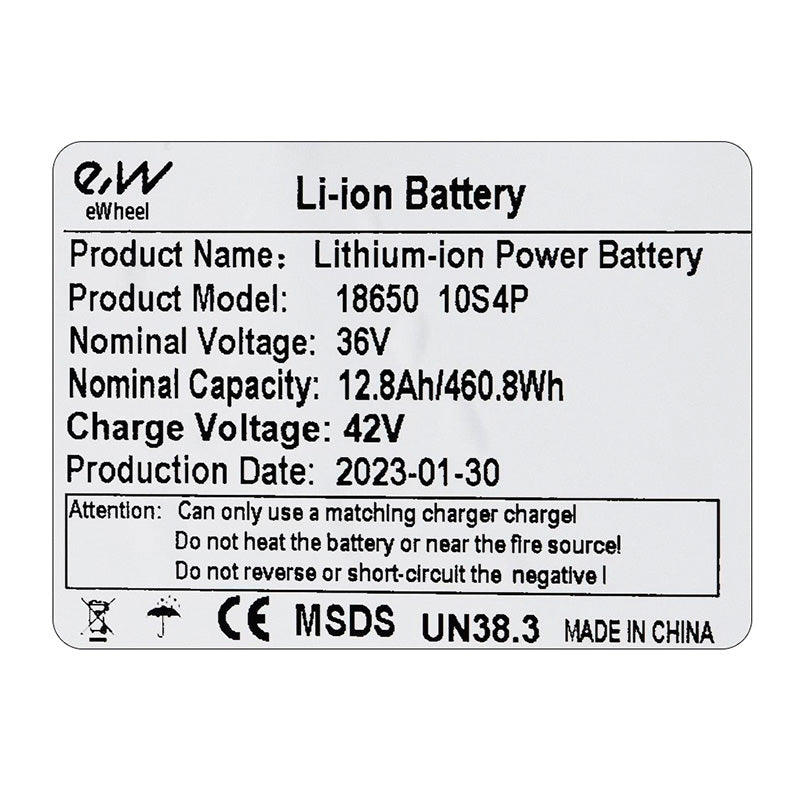 Bateria externa 36V 12,8Ah