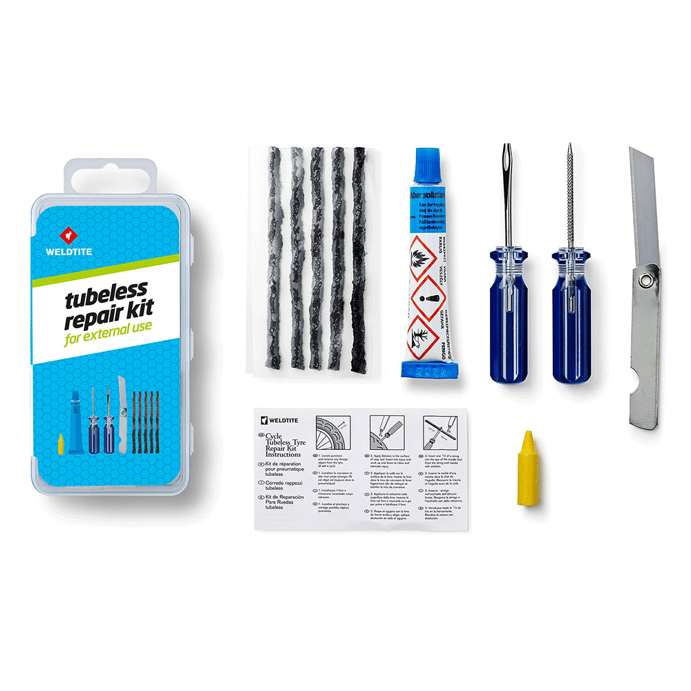 Kit de reparo de pneus sem câmara