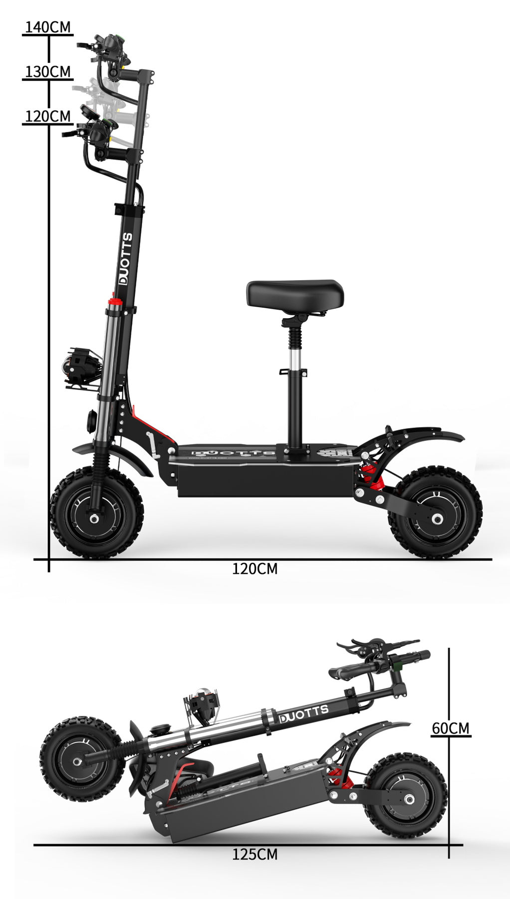Ootd D88 (60V | 35AH | 85km/h | 80-100KM)