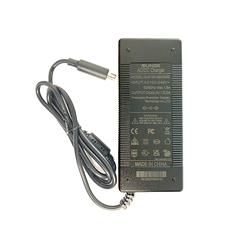 Charger for Xiaomi and Ninebot ES (42V 2A) (Premium Fanless Version)