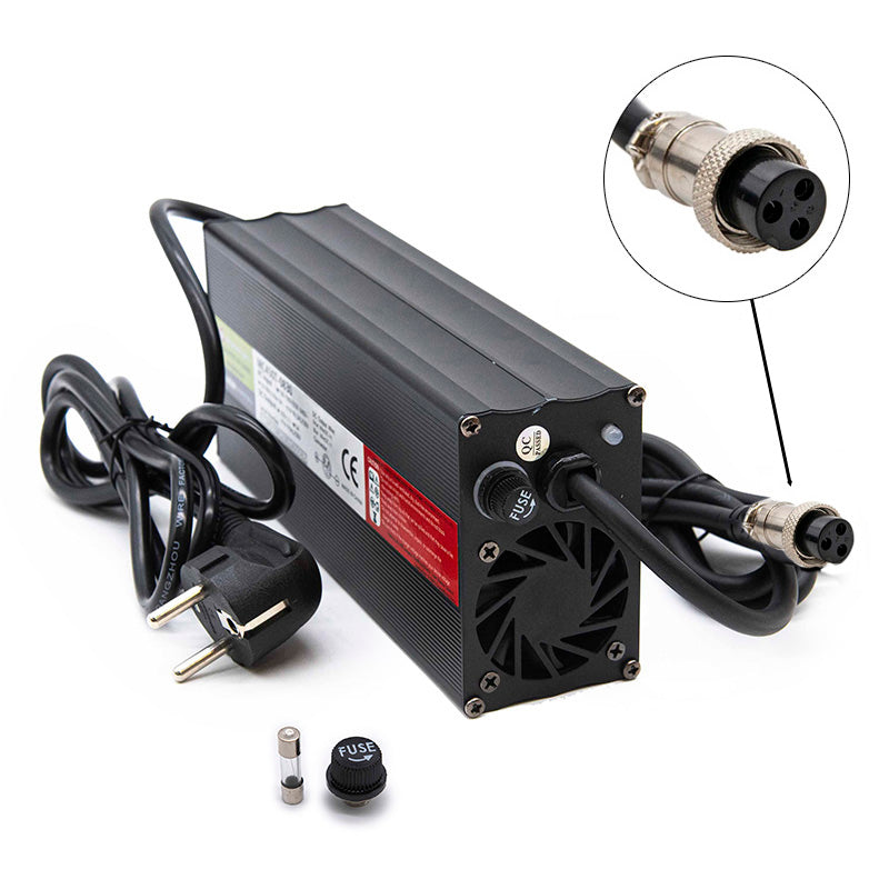 Carregador rápido 72V 5A Conector GX16 – originais Minimotores Dualtron