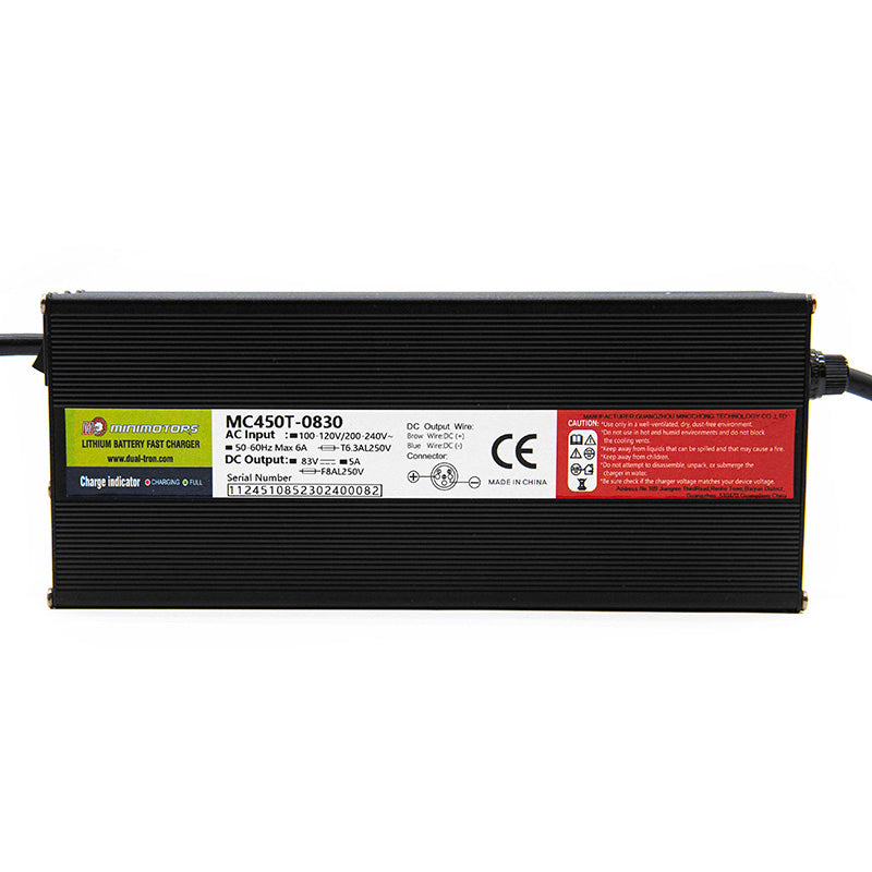 Carregador rápido 72V 5A Conector GX16 – originais Minimotores Dualtron