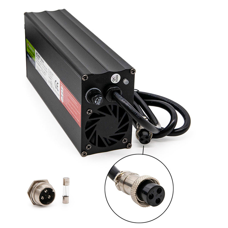 Carregador rápido 60V 6.5A Conector GX16 - original Minimotors Dualtron
