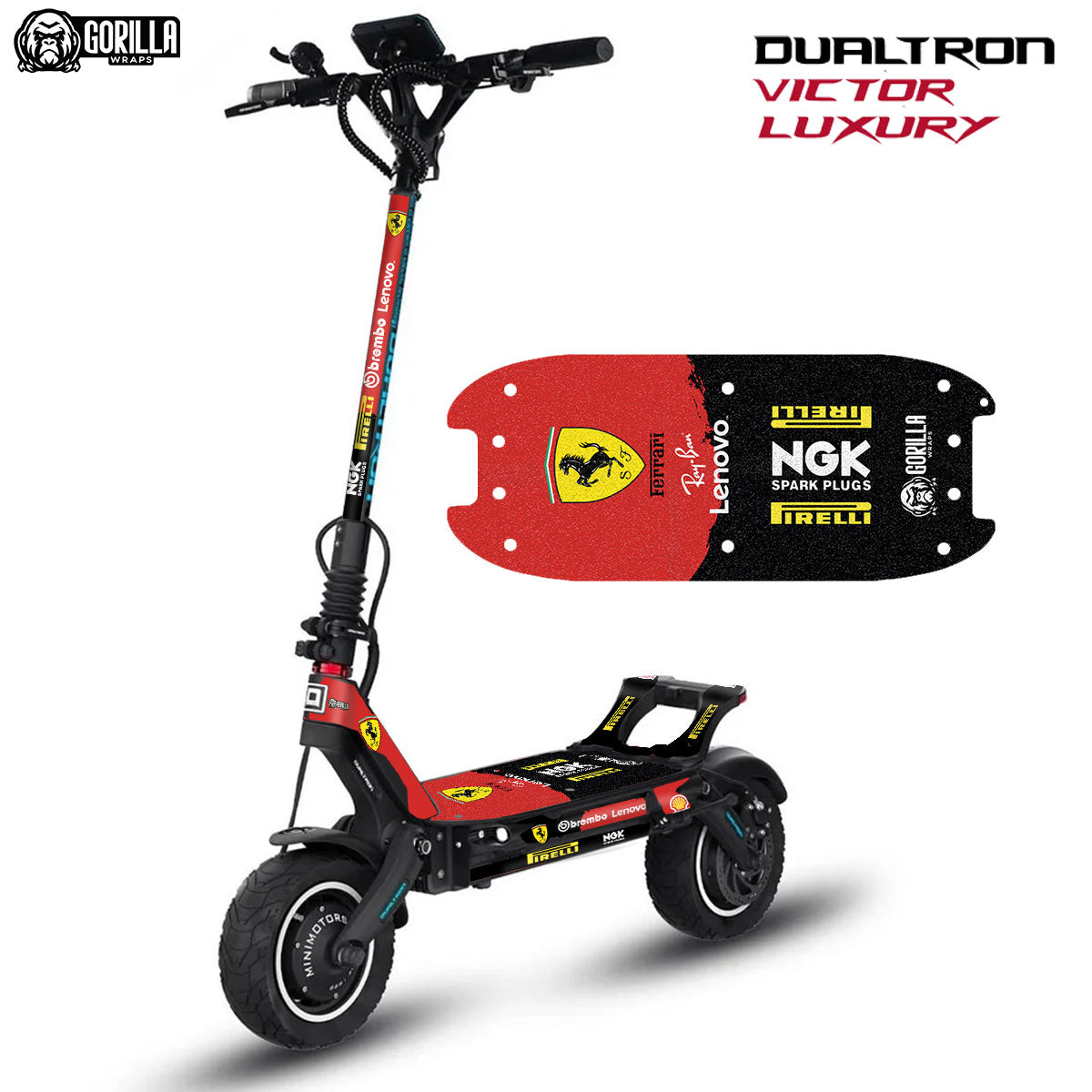 Vinil para Dualtron Victor Luxury – Ferrari