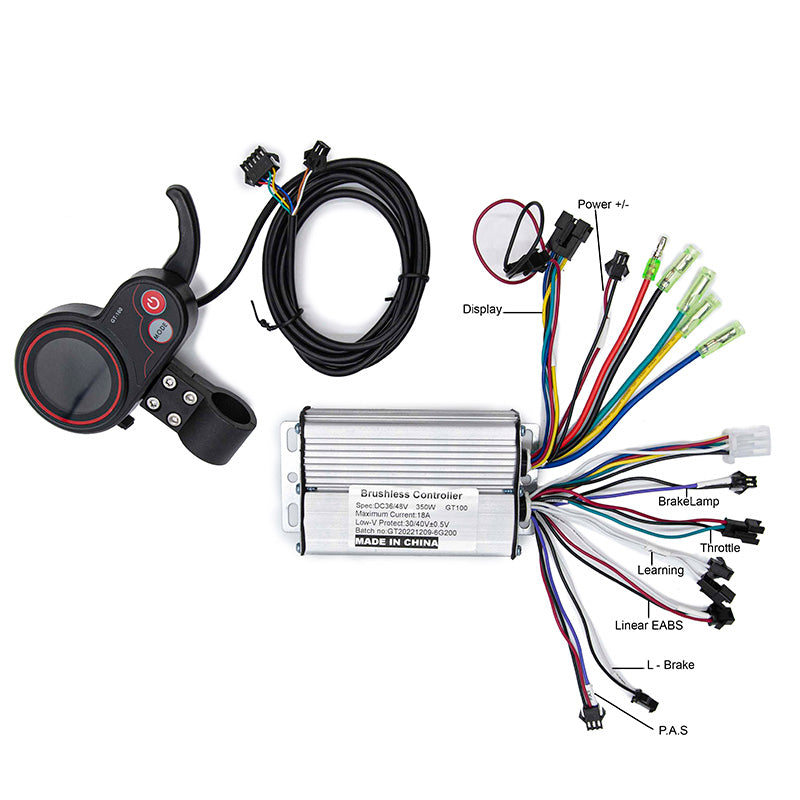 KIT controlador GT-100 36/48V 18A 350W