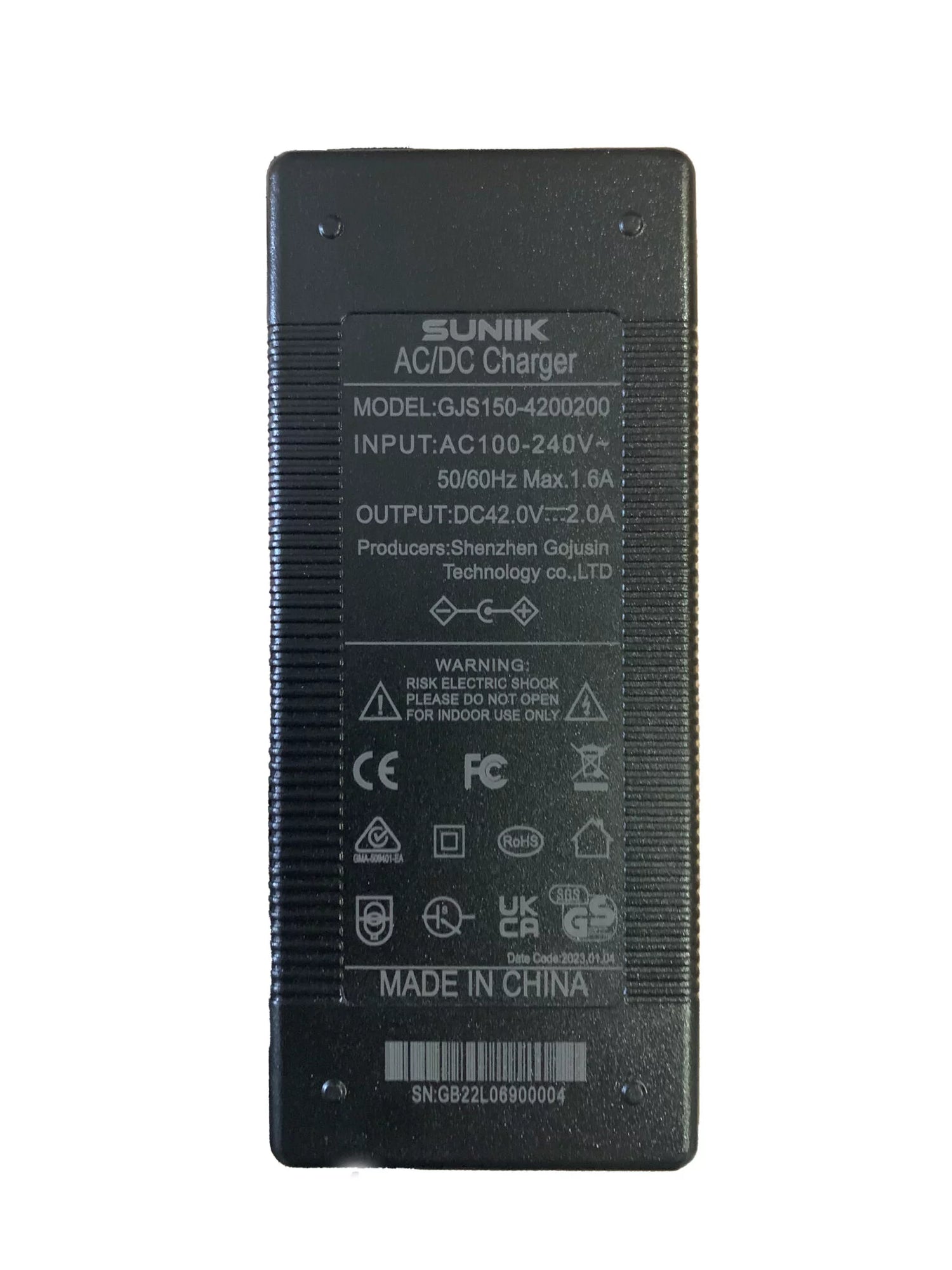 42V 2A charger with DC5521 connector (premium version)