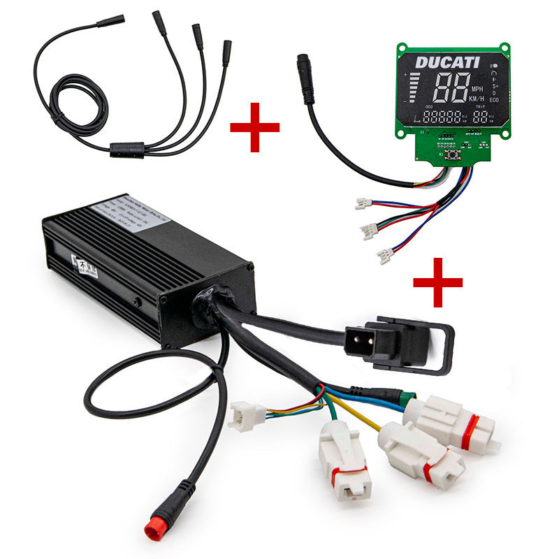 Controlador + kit de tela 48V 1200W para Ducati (conector C18)