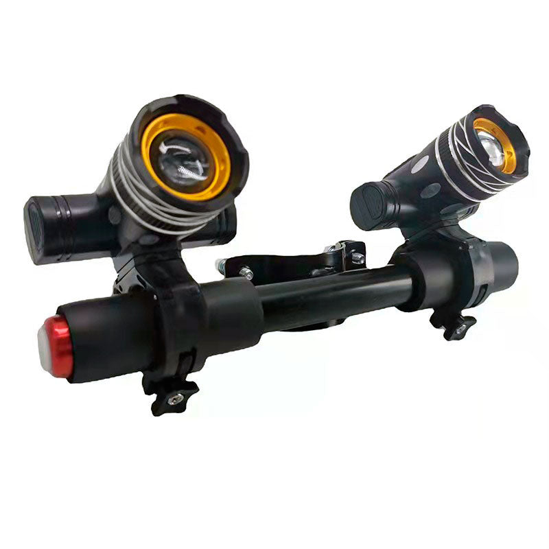 Faróis de led recarregáveis com guidão