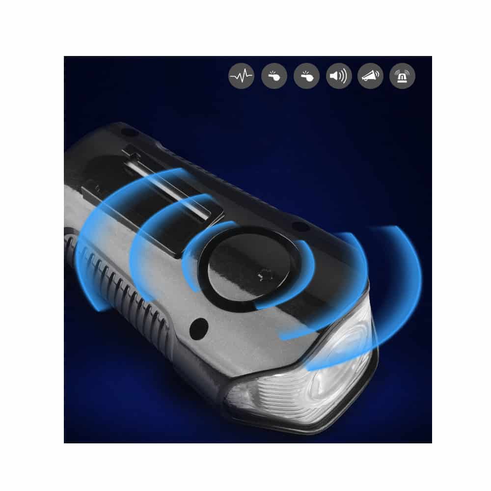 Luz de foco com buzina para scooters ou bicicletas