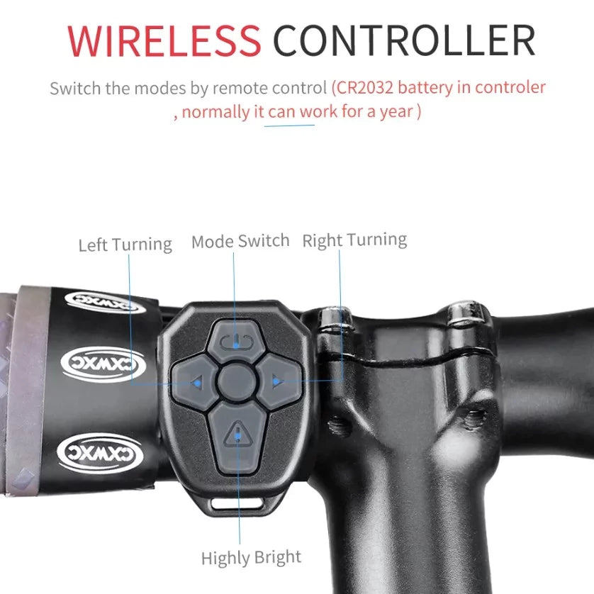 luz intermitente para scooters e bicicletas