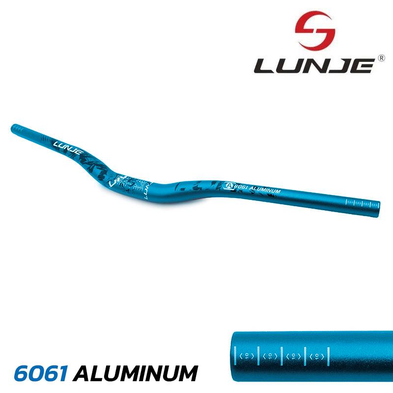 Guiador de 720 mm com elevação de 25 mm (azul)