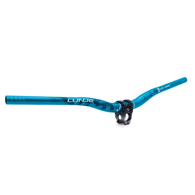 Guiador de 720 mm com elevação de 25 mm (azul)