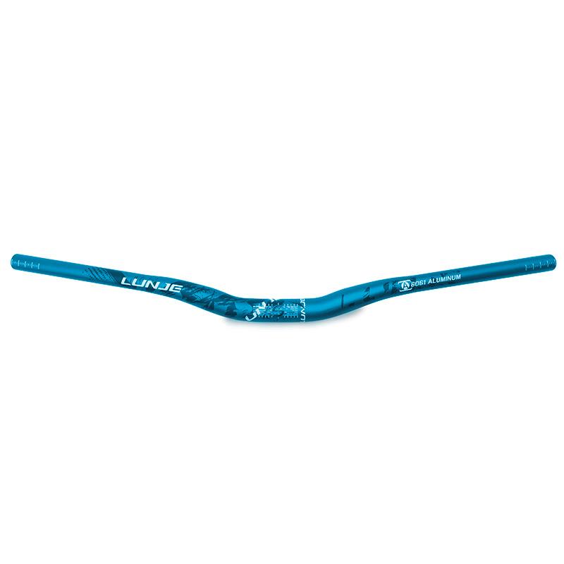 Guiador de 720 mm com elevação de 25 mm (azul)