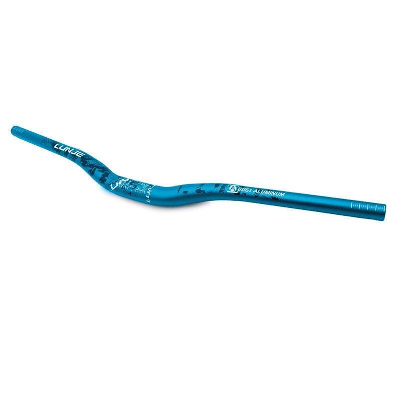 Guiador de 720 mm com elevação de 25 mm (azul)