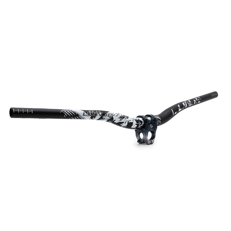 Guiador de 720 mm com elevação de 25 mm (preto)
