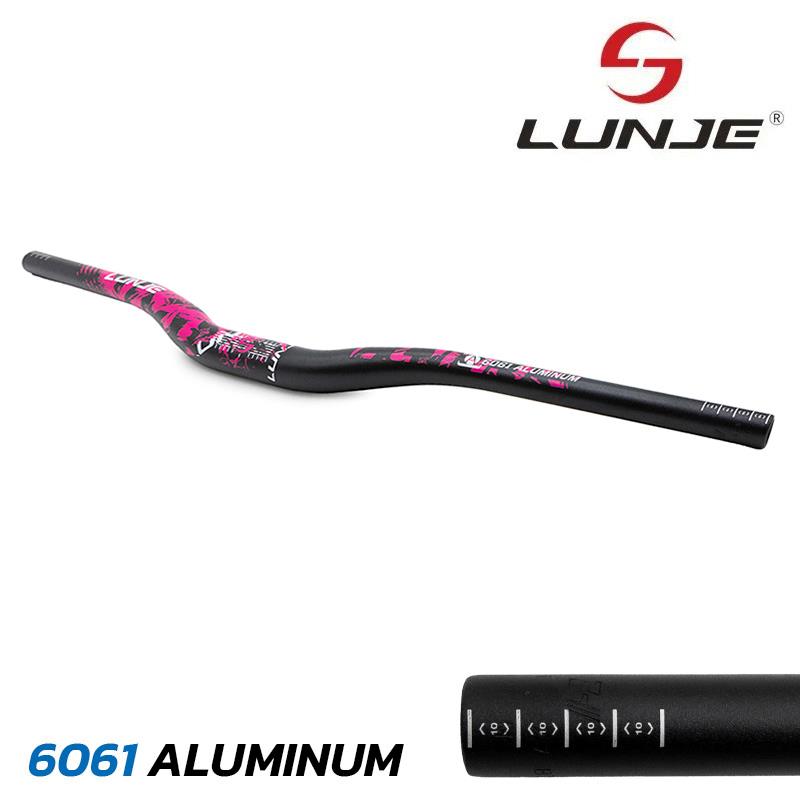 Guiador de 720 mm com elevação de 25 mm (rosa)