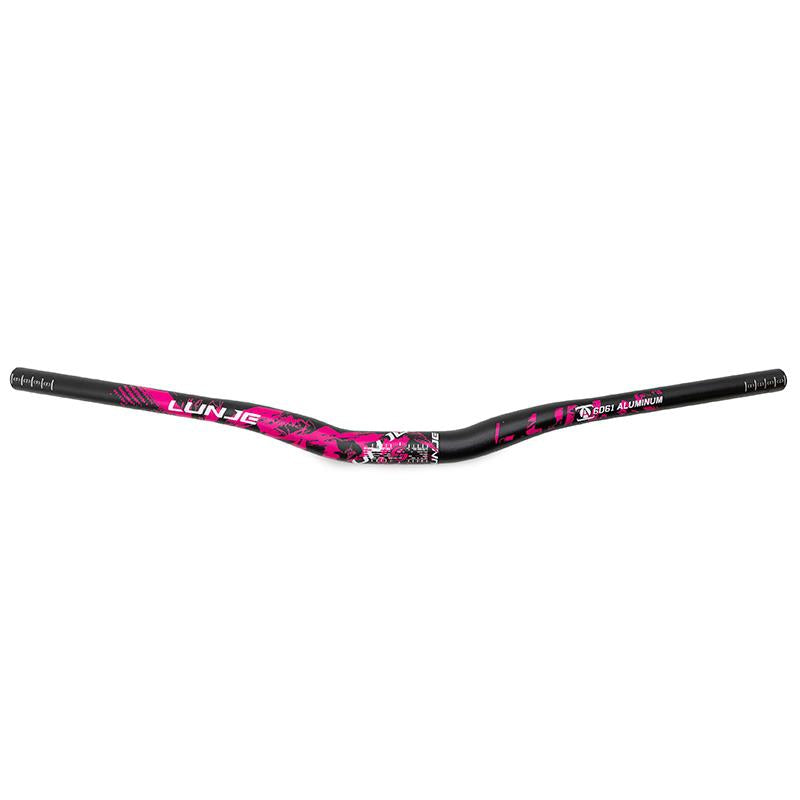 Guiador de 720 mm com elevação de 25 mm (rosa)