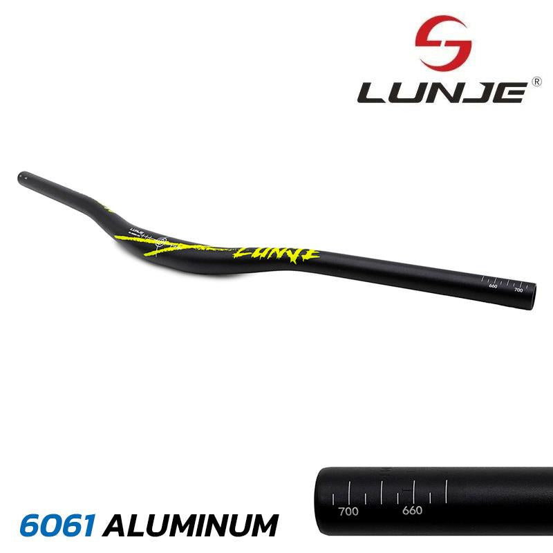 Guiador de 720 mm com elevação de 25 mm (preto)