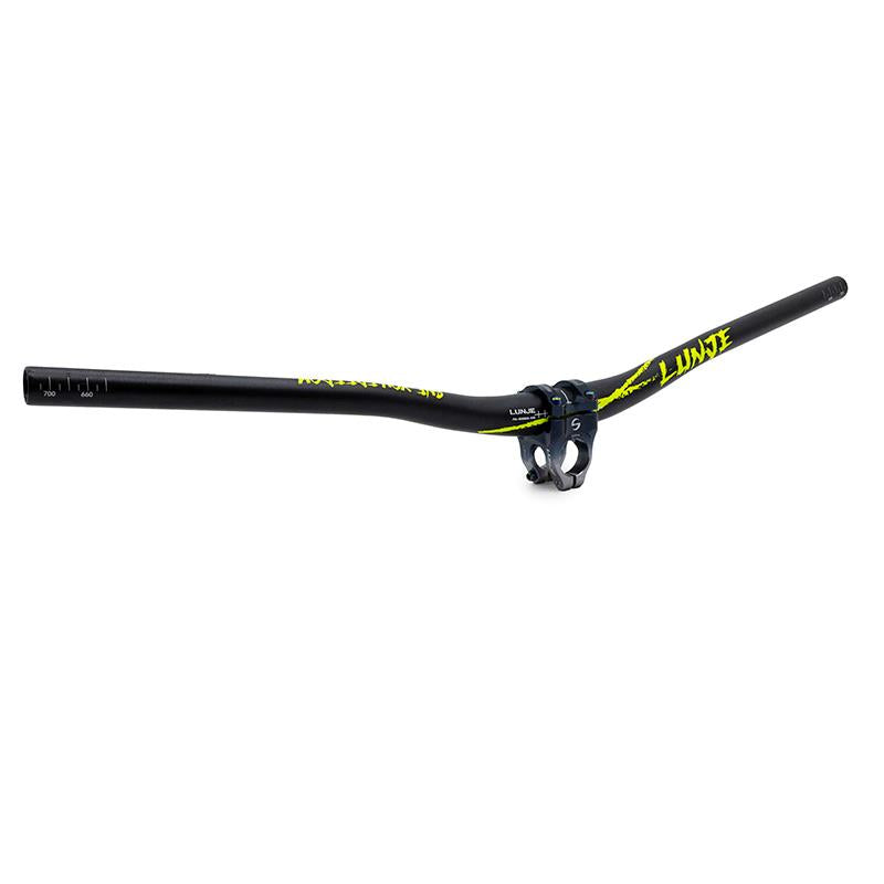 Guiador de 720 mm com elevação de 25 mm (preto)