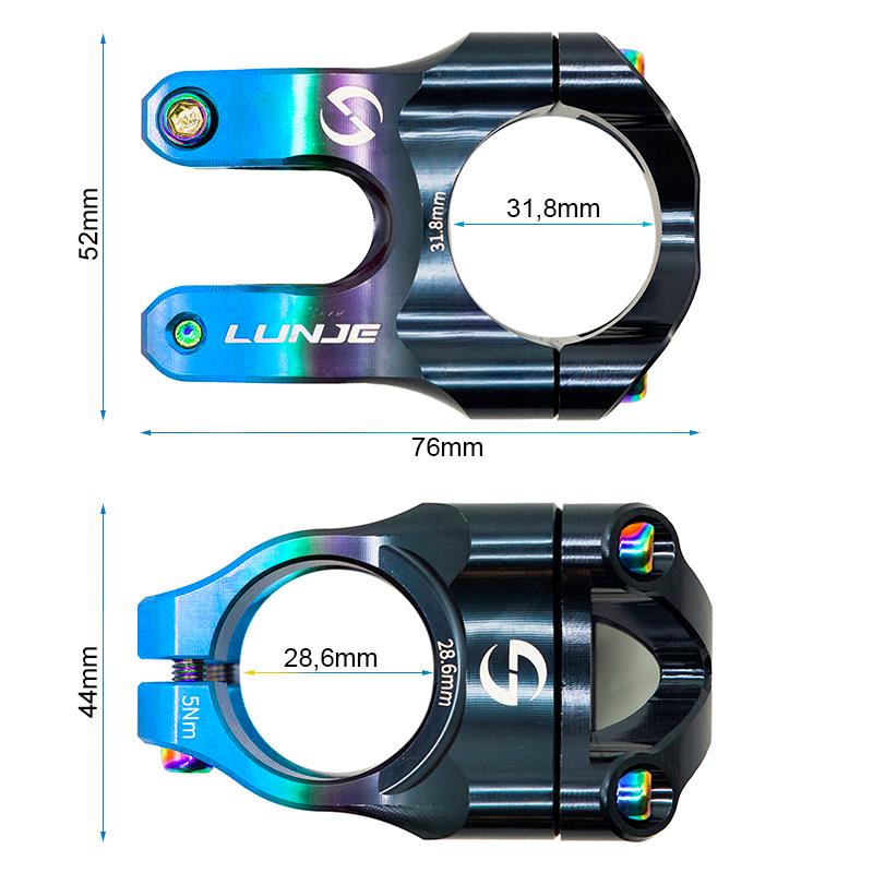 Avanço 31,8 mm EWPM-002 (preto)
