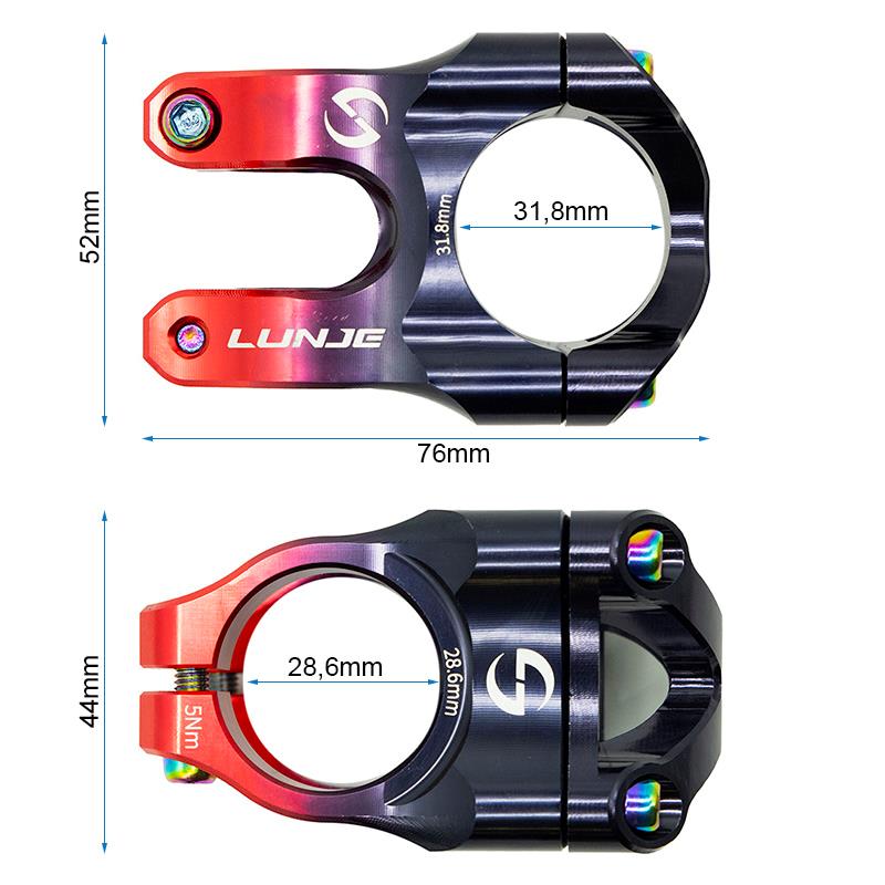 Avanço 31,8 mm EWPM-002 (preto)