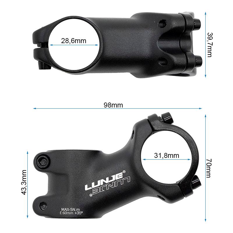 Avanço 31,8mm EWPM-004 com elevação de 35º