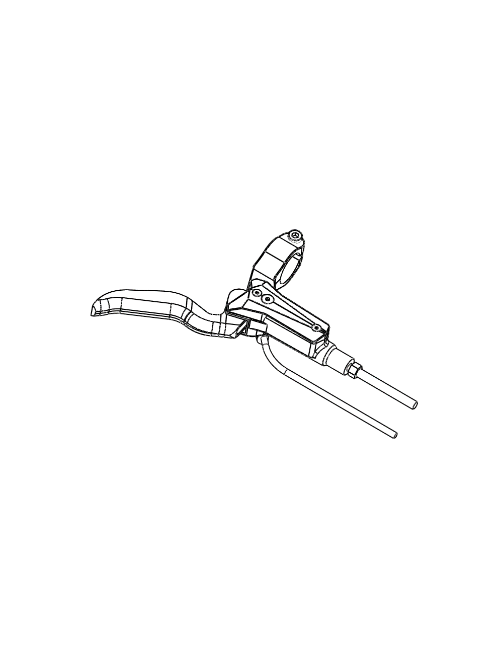 Alavanca de freio direita compatível para Minimotores Dualtron Storm