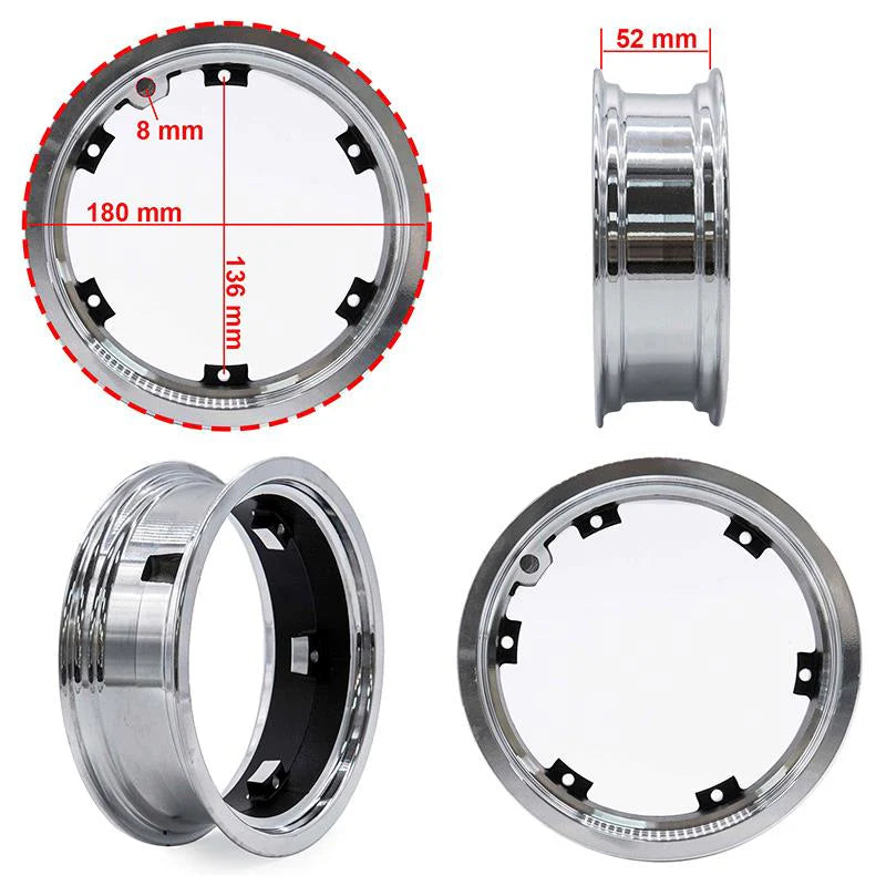 Aro de 6,5" e moldura de 52 mm (DUALTRON THUNDER 1, 2 E 3)