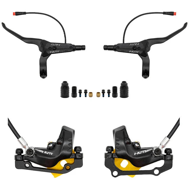 Kit de Freio Hidráulico Preto Y5 ( 4 pistões)