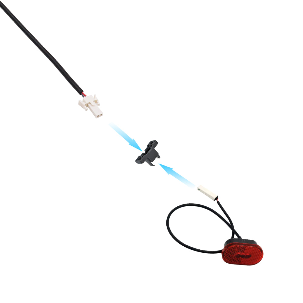 Rear light connector clip