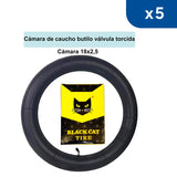 câmera 18×2,5 gato preto (embalagem com 5 unidades)