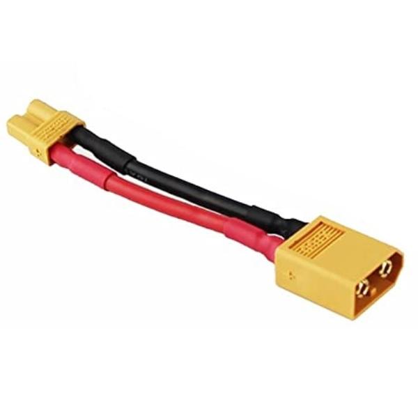 Cabo adaptador fêmea XT60 para conector macho XT30