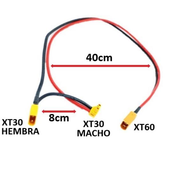 Cabo de extensão para conectar bateria externa - Modelo 1