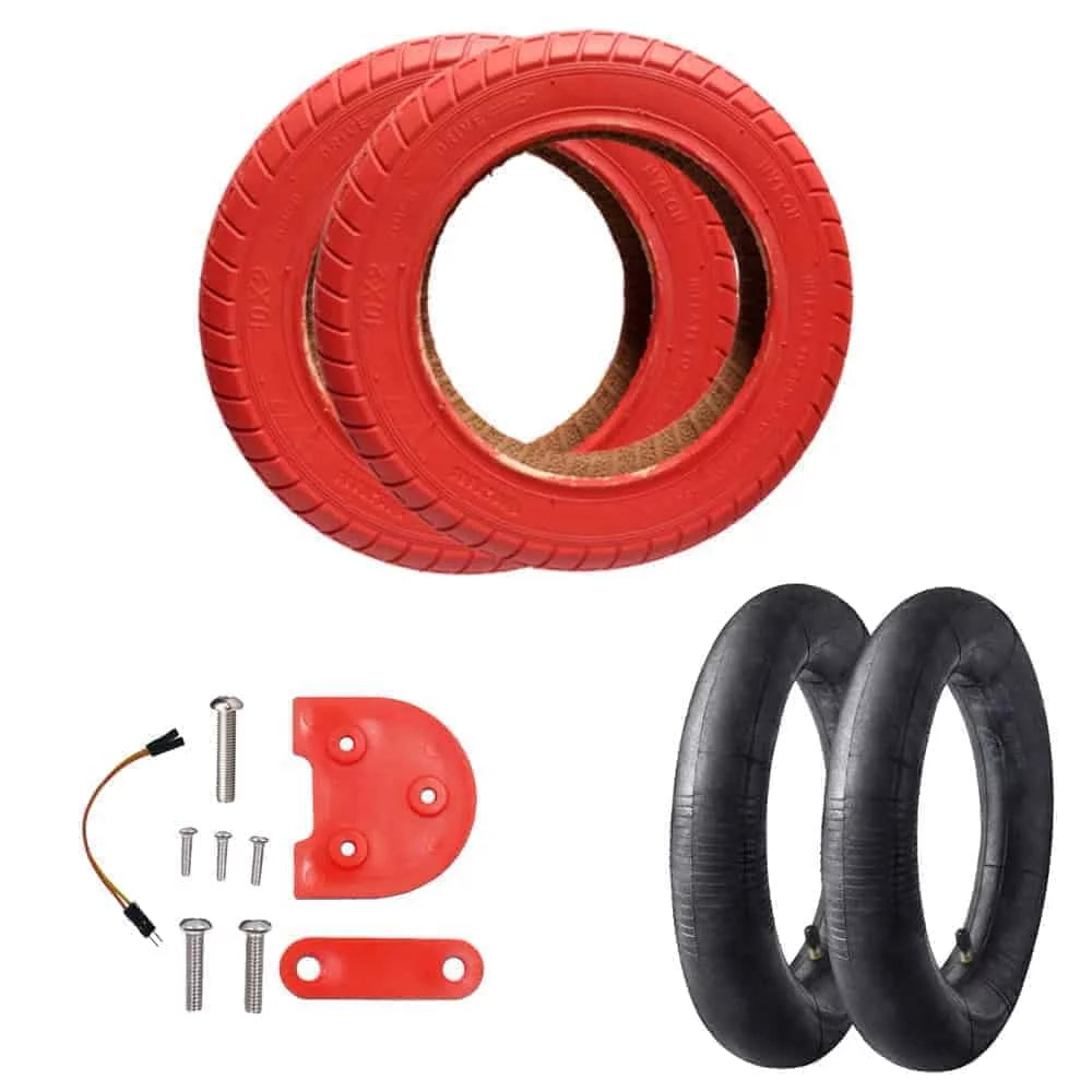 Complete Kit Covered Wheel 10 inches (Red Tires)