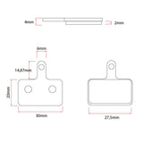 Pastilha retangular de resina RT004-R (es19)